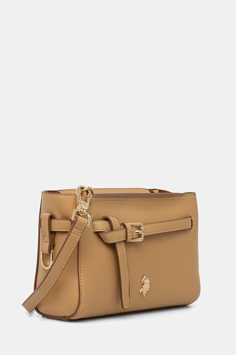 U.S. Polo Assn. сумка-листоноша жіноча зі штучної шкіри GUILDFORD — SS26-TOD2LJ, жовтий — фото 2