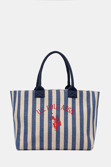 U.S. Polo Assn. torebka bawełniana POOL PARTY kolor niebieski BEU2P9180WCO