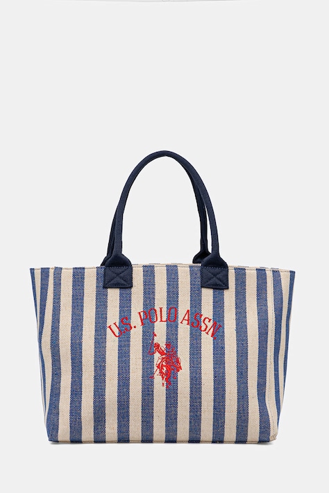 U.S. Polo Assn. torebka bawełniana POOL PARTY kolor niebieski BEU2P9180WCO