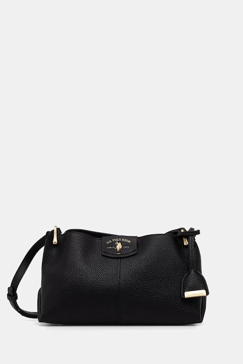 U.S. Polo Assn. torebka crossbody damska z imitacji skóry ROYAL STEWART czarna BEU3R9066WVP