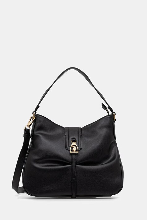 U.S. Polo Assn. torebka worek damska z imitacji skóry BENSON czarna BEU7B9038WVP