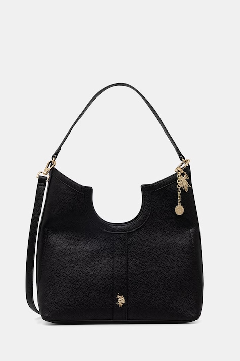 U.S. Polo Assn. torebka tote damska z imitacji skóry LAWSON czarna BEU8L9058WVP