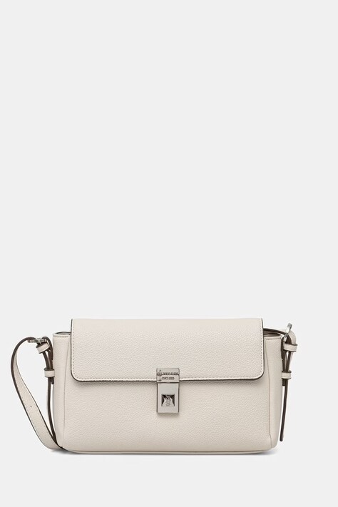 U.S. Polo Assn. listonoszka damska z imitacji skóry ESHER beżowa BEUEP9061WVP