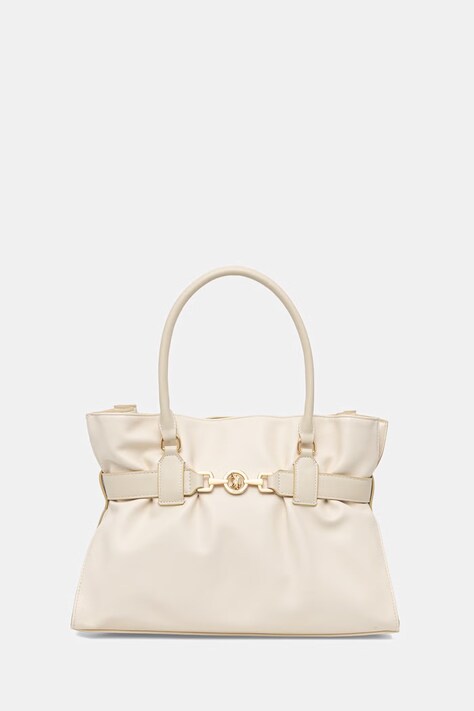 U.S. Polo Assn. torebka shopper damska JANE beżowa BEUJ09039WVP