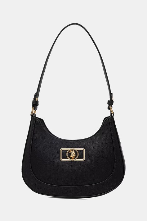 U.S. Polo Assn. torebka rogal damska z imitacji skóry JONES czarna BEUJ89081WVP