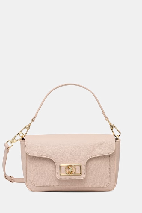 U.S. Polo Assn. listonoszka damska z imitacji skóry JONES różowa BEUJ89082WVP