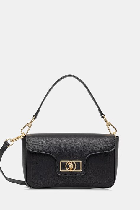 U.S. Polo Assn. listová kabelka dámska z imitácie kože JONES čierna BEUJ89082WVP