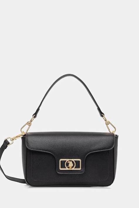 U.S. Polo Assn. сумка-листоноша жіноча зі штучної шкіри JONES чорна BEUJ89082WVP