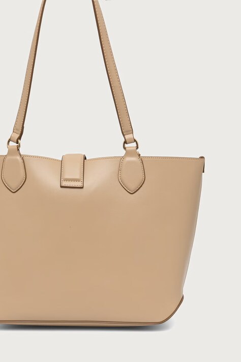 U.S. Polo Assn. Torebka shopper damska z imitacji skóry MARGARET brązowa BEUMF9044WVP
