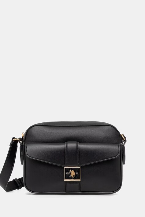 U.S. Polo Assn. torebka crossbody damska z imitacji skóry MARGARET czarna BEUMF9046WVP