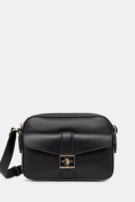 U.S. Polo Assn. torebka crossbody damska z imitacji skóry MARGARET czarna BEUMF9046WVP