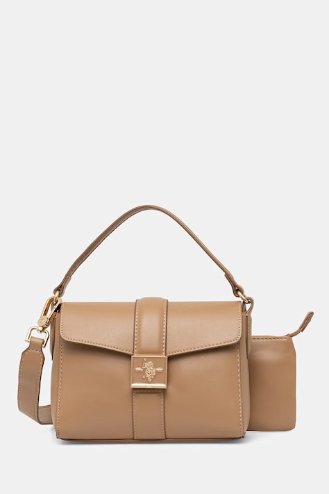 U.S. Polo Assn. torebka crossbody damska MARGARET beżowa BEUMF9047WVP