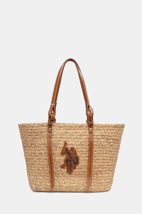 U.S. Polo Assn. torebka shopper damska SOMERSET beżowa BEUO19023WZA