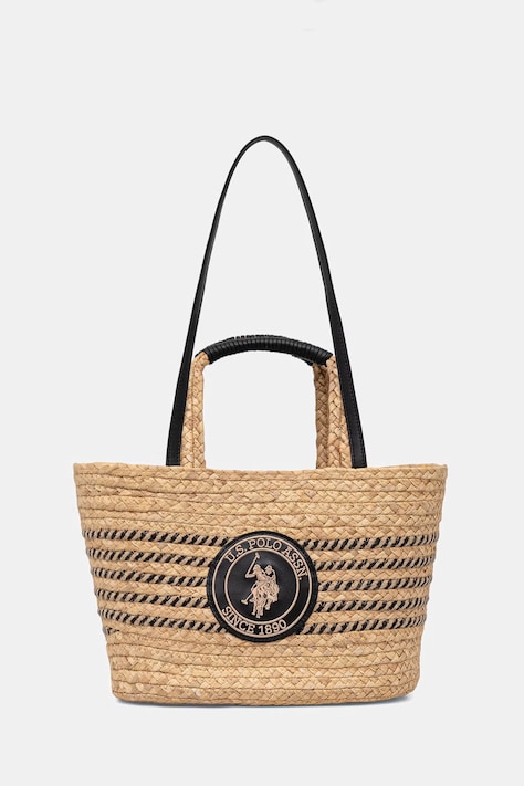U.S. Polo Assn. torebka shopper damska SOMERSET beżowa BEUO19025WS4