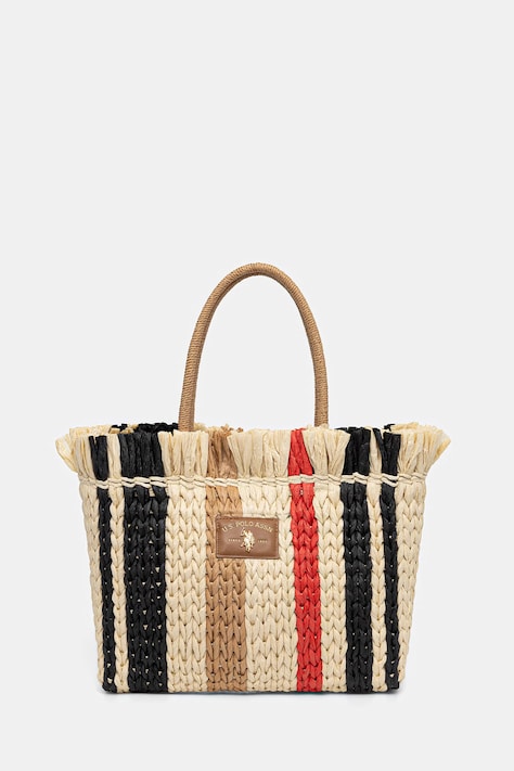 U.S. Polo Assn. torebka shopper damska SOMERSET beżowa BEUO19026WL2