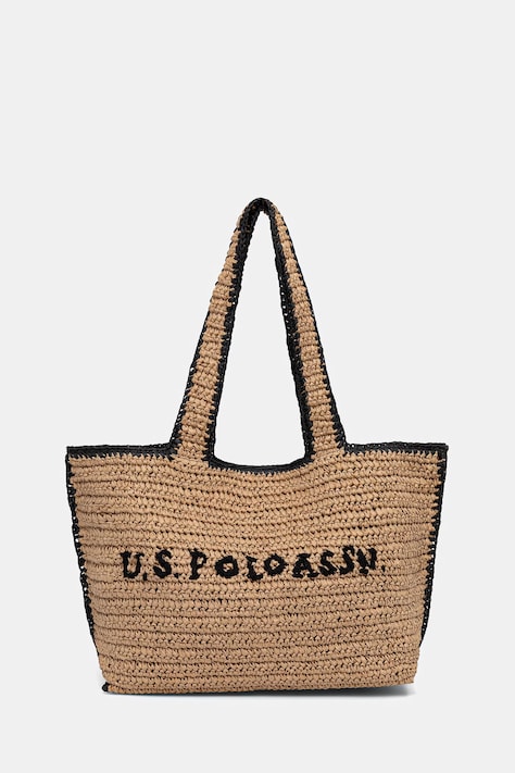 U.S. Polo Assn. torebka shopper damska SOMERSET beżowa BEUO19028WL2
