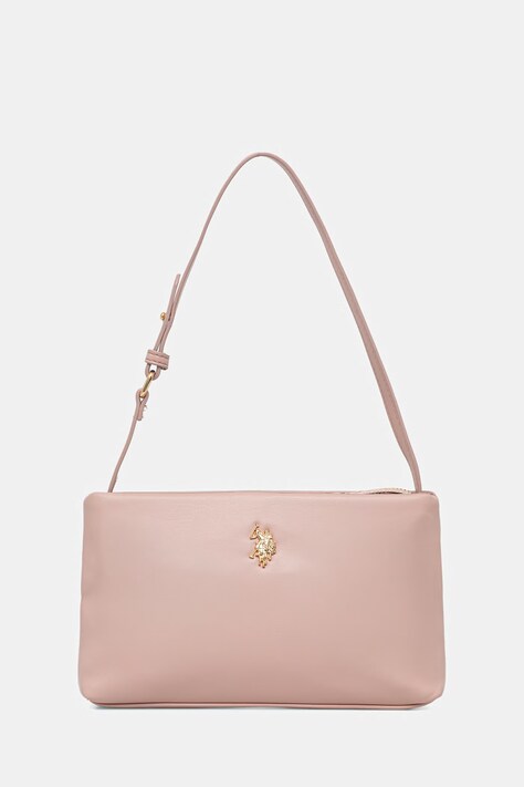 U.S. Polo Assn. torebka crossbody damska z imitacji skóry CEREMONY różowa BEUQC6455WVP