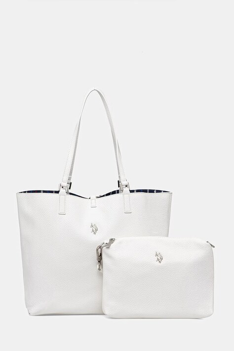 U.S. Polo Assn. torebka dwustronna ROGERSVILLE kolor biały BEURR9097WVP