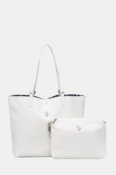 U.S. Polo Assn. torebka dwustronna ROGERSVILLE kolor biały BEURR9097WVP