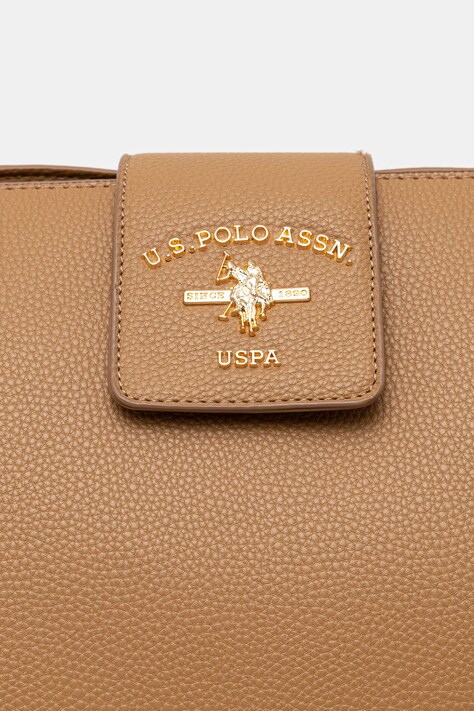 U.S. Polo Assn. сумка-шопер жіноча STANFORD — SS26-TOD2MW, коричневий — фото 4