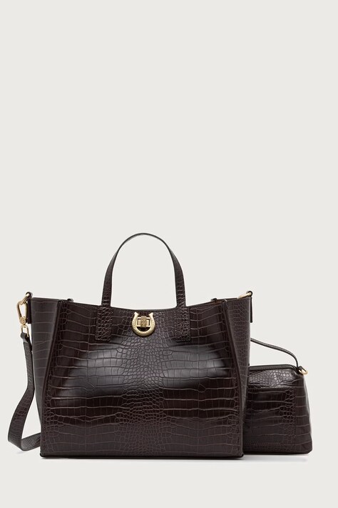 U.S. Polo Assn. Torebka shopper damska z imitacji skóry MIDDLETON brązowa BIU0M8869WVP