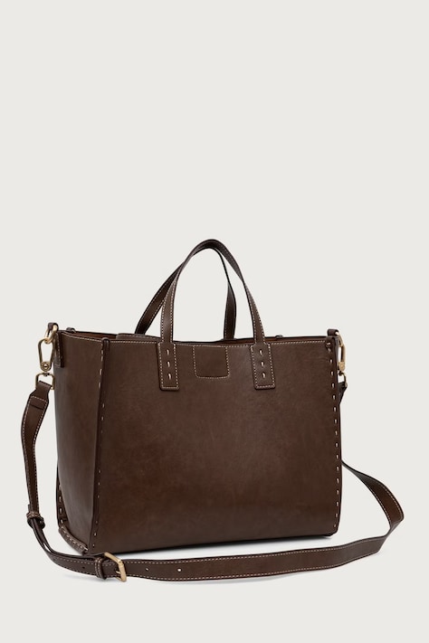 U.S. Polo Assn. Torebka shopper damska z imitacji skóry MIDDLETON brązowa BIU0M8869WVP
