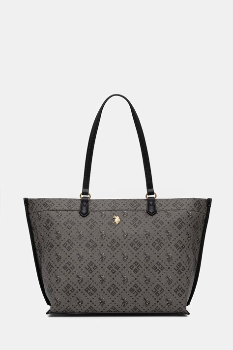 Τσάντα U.S. Polo Assn. HAMPTON χρώμα: γκρι, BIUN28890WVP