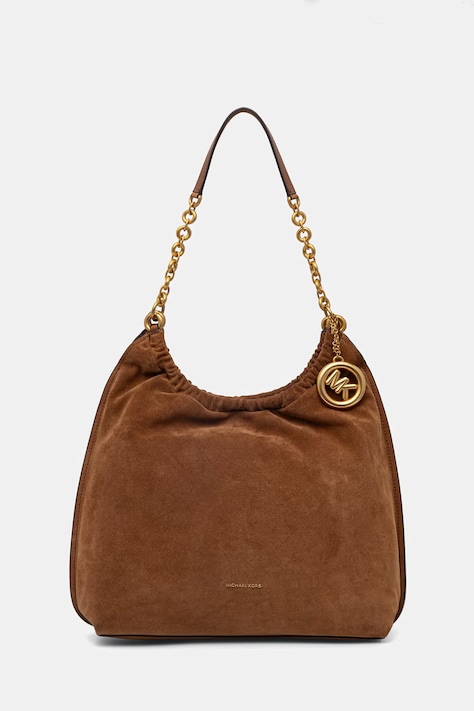 MICHAEL Michael Kors torebka shopper damska skórzana brązowa 30S6A15L7S