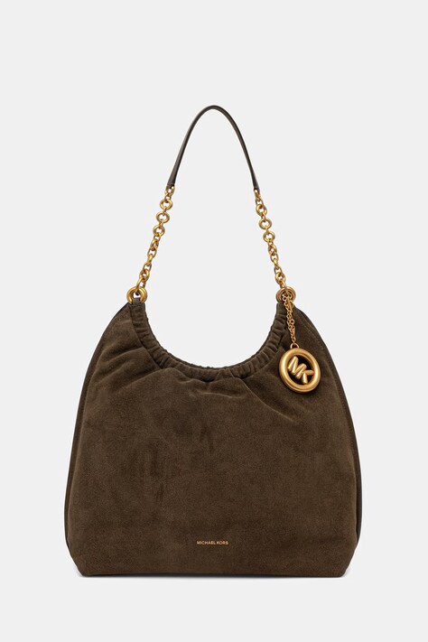 MICHAEL Michael Kors torebka shopper damska skórzana brązowa 30S6A15L7S
