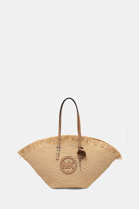 MICHAEL Michael Kors torebka koszyk damska z imitacji skóry beżowa 30S6S9FT9Y