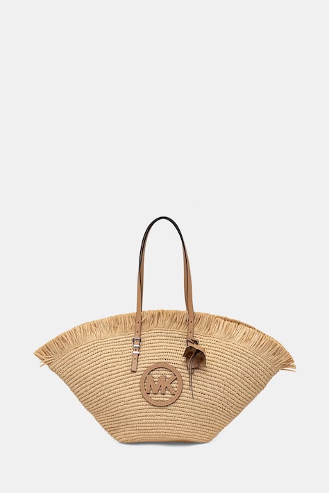 MICHAEL Michael Kors kabelka typu košík dámska z imitácie kože béžová 30S6S9FT9Y