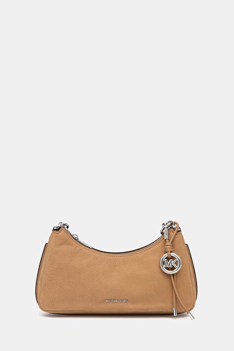 MICHAEL Michael Kors torebka nubukowa kolor beżowy 32R6SY5W6L