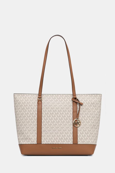 MICHAEL Michael Kors torebka shopper damska z imitacji skóry beżowa 30S6G3PT3B