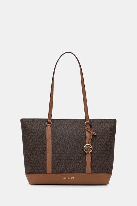 MICHAEL Michael Kors torebka shopper damska z imitacji skóry brązowa 30S6G3PT3B
