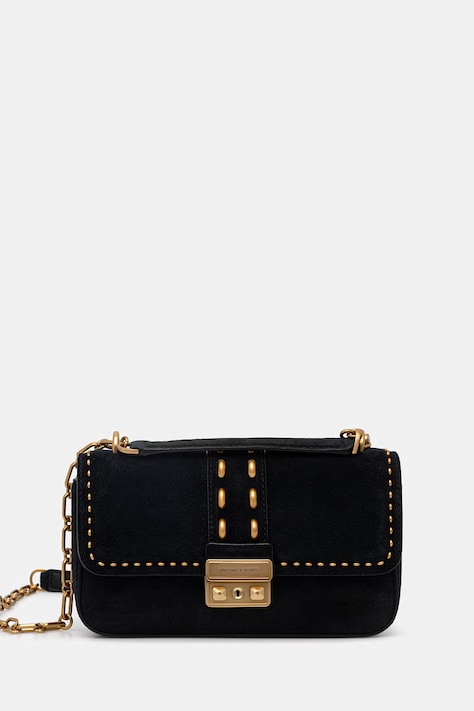 MICHAEL Michael Kors torebka zamszowa kolor czarny 30S6A2RL5S