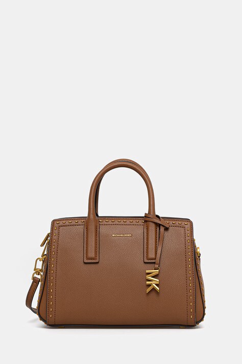 MICHAEL Michael Kors torebka skórzana kolor brązowy 30S6A9IS1L