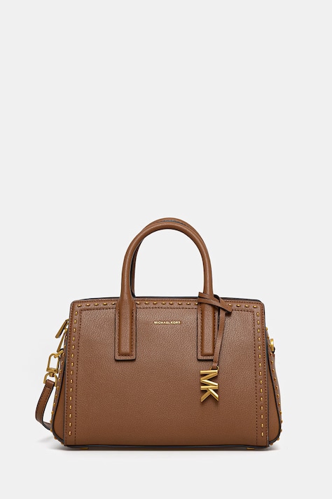 MICHAEL Michael Kors torebka skórzana kolor brązowy 30S6A9IS1L