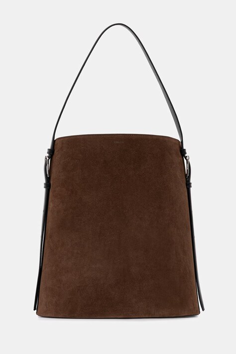 Coperni torebka koszyk damska zamszowa brązowa COPBA126F6049
