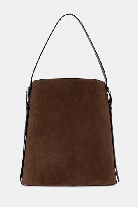 Coperni torebka koszyk damska zamszowa brązowa COPBA126F6049