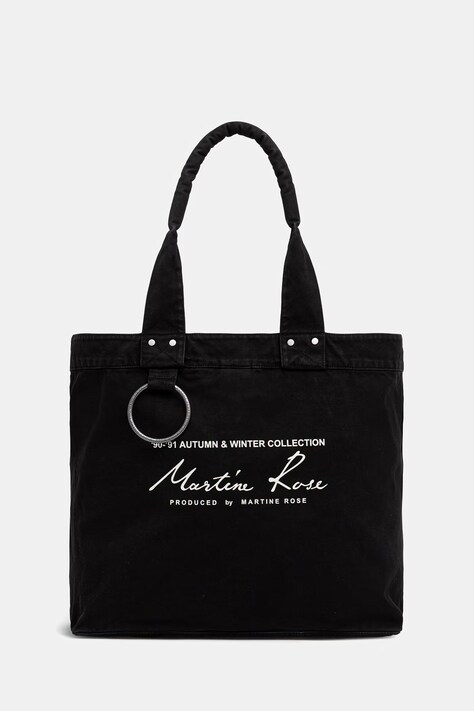 Martine Rose Bondage torebka tote damska bawełniana czarna 1207WP22001