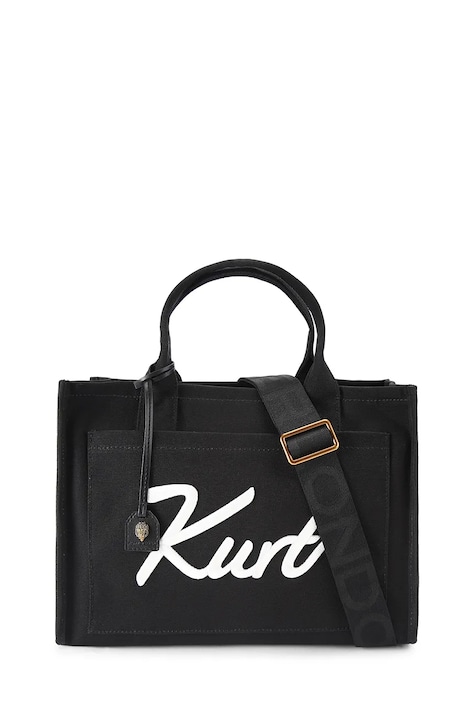 Kurt Geiger London torebka tote damska bawełniana czarna 5570700609