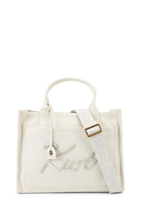 Kurt Geiger London torebka tote damska bawełniana biała 5570710609