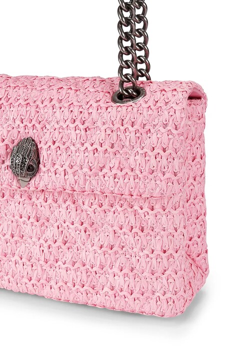 Kurt Geiger London сумка крос-боді жіноча Raffia Kensington — SS26-TOD2R7, рожевий — фото 5