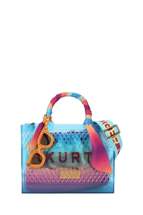 Kurt Geiger London torebka kuferek damska Kensington niebieska 5585380999