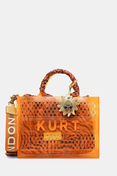 Kurt Geiger London torebka crossbody damska Kensington pomarańczowa 5585336999