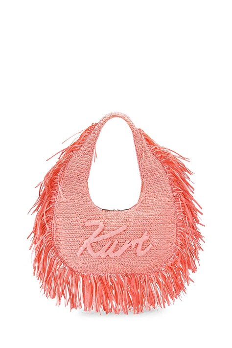 Kurt Geiger London torba plażowa damska Hobo Fringe pomarańczowa 5562298999