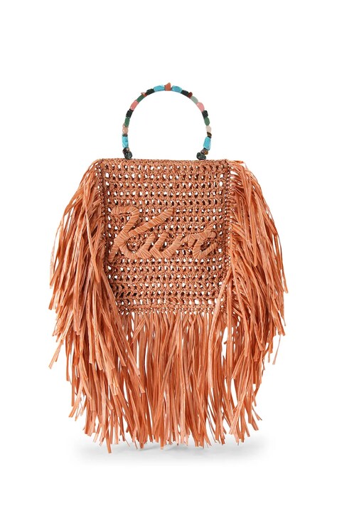 Kurt Geiger London torebka damska Kurt Mini Tote Fringe pomarańczowa 5568891999