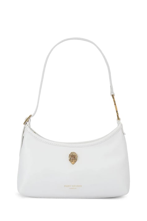 Kurt Geiger London torebka damska z imitacji skóry Kurt sling biała 5586610109