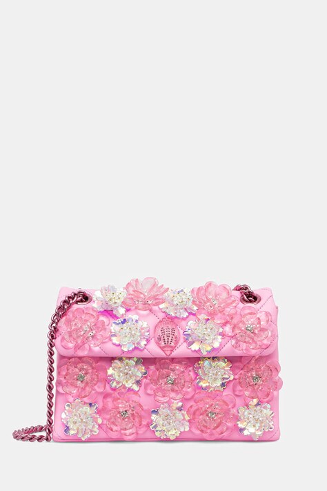 Kurt Geiger London torebka crossbody damska skórzana Kensington różowa 4373598109