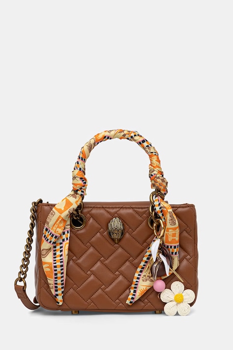 Kurt Geiger London torebka crossbody damska skórzana Kensington brązowa 4376836109